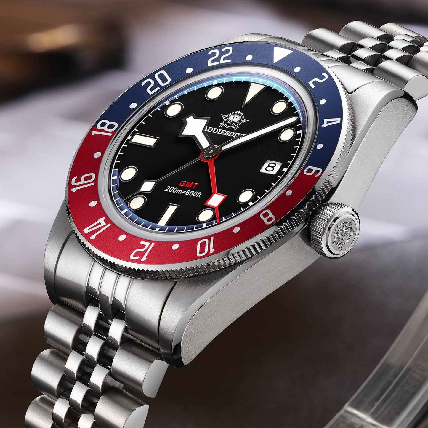 ADDIESDIVE Reloj de cuarzo 39mm BB58 GMT AD2044