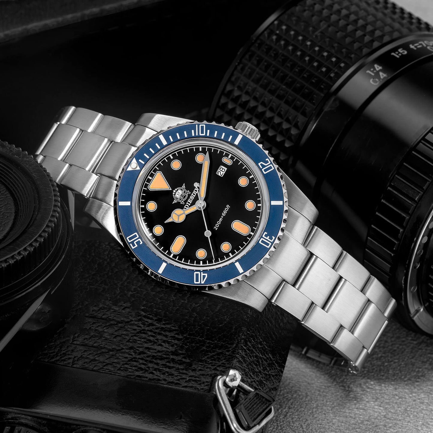 ADDIESDIVE AD2501 reloj de cuarzo 39 mm con bisel giratorio bidireccional - Addiesdiverelojes