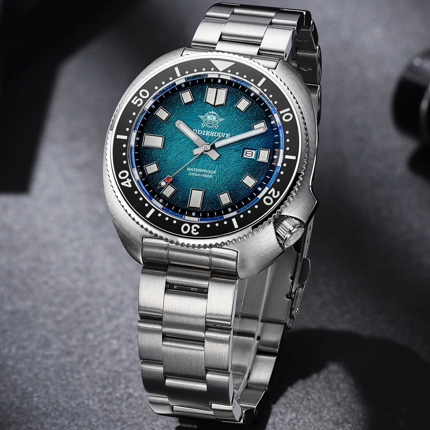 AD2511 – Reloj de Buceo Cuarzo Addiesdive “Turtle” con Cristal de Zafiro para Hombre