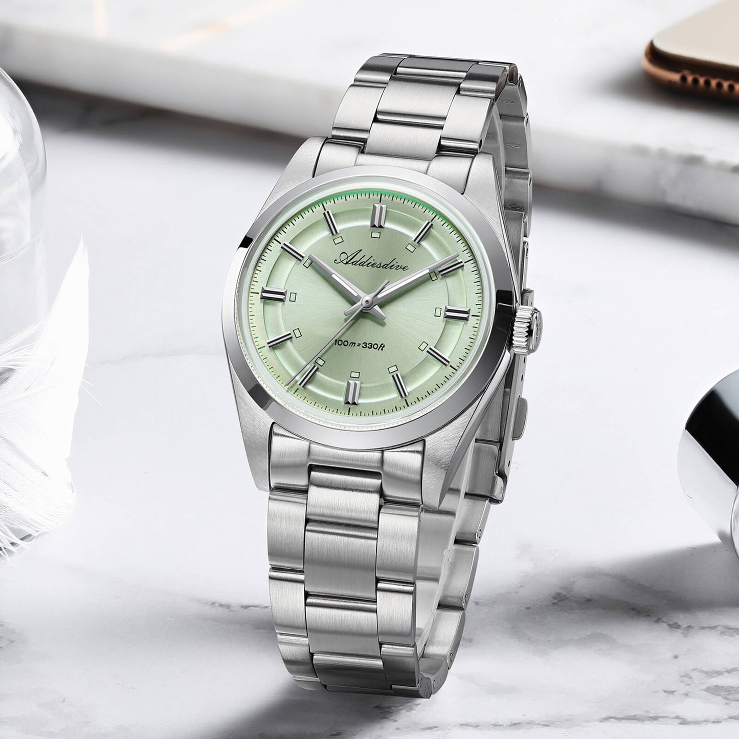 ADDIESDIVE Reloj de Hombre Elegante 36 mm AD2515 – Estilo Clásico y Refinado