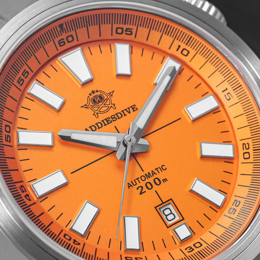 AD2093 – Relógio Automático Addiesdive Original Dual Crown, Elegante e Preciso