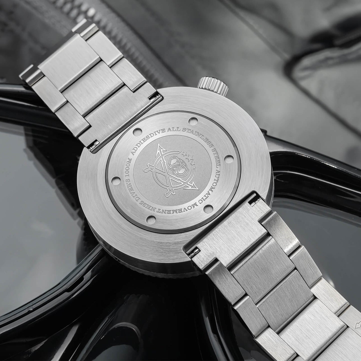 ★Especial Graduación★Addiesdive Reloj de buceo 46mm 1000m AD2069-Blanco-