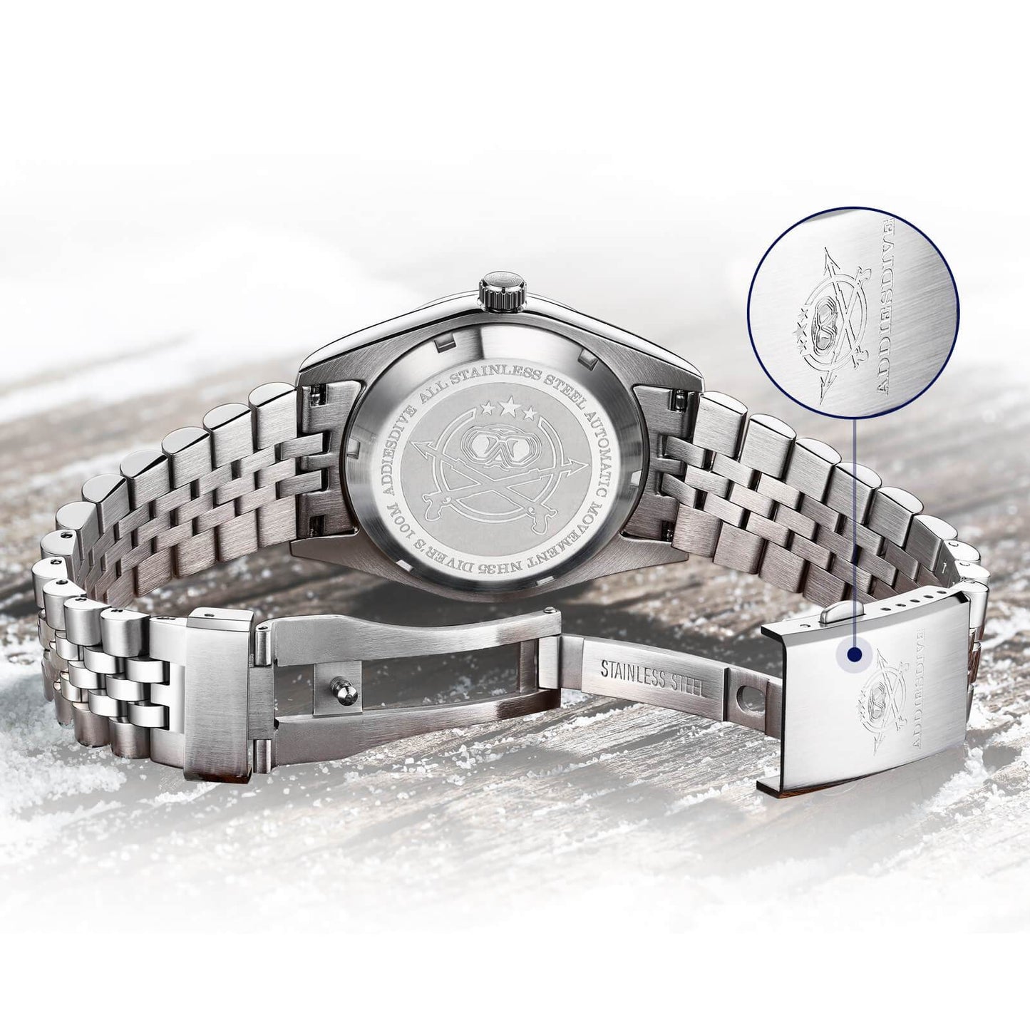 ADDIESDIVE 20mm Jubilee Style Bracelet ,Suitable for AD2118/AD2059-