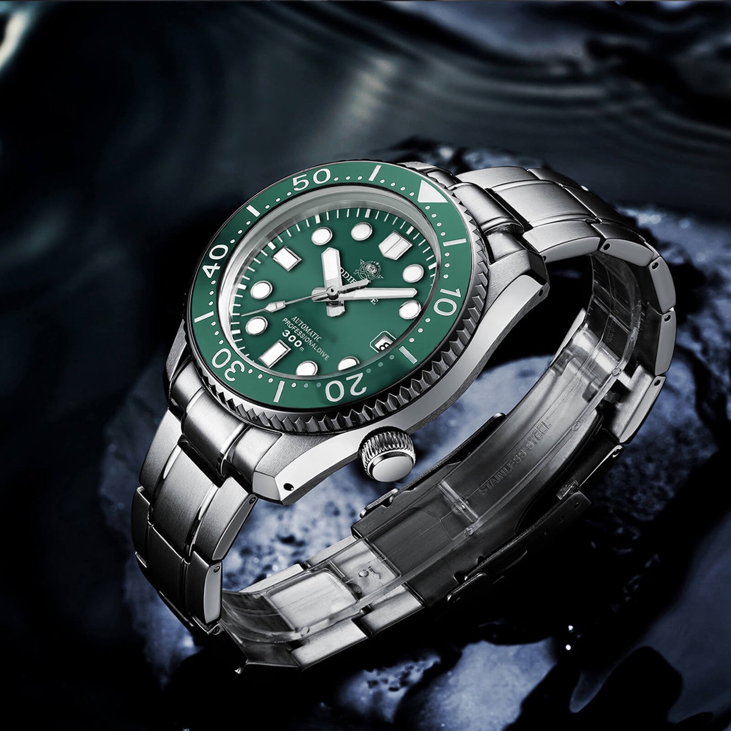 ADDIESDIVE® Marinemaster 300 Automático de Lujo para Hombre (MY-H7)-Azul-