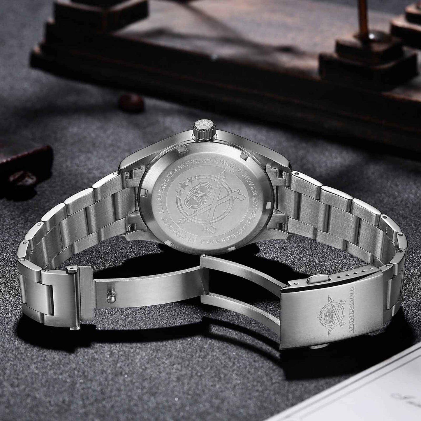 ADDIESDIVE Reloj Mecánico Retro Explore 39mm AD2055