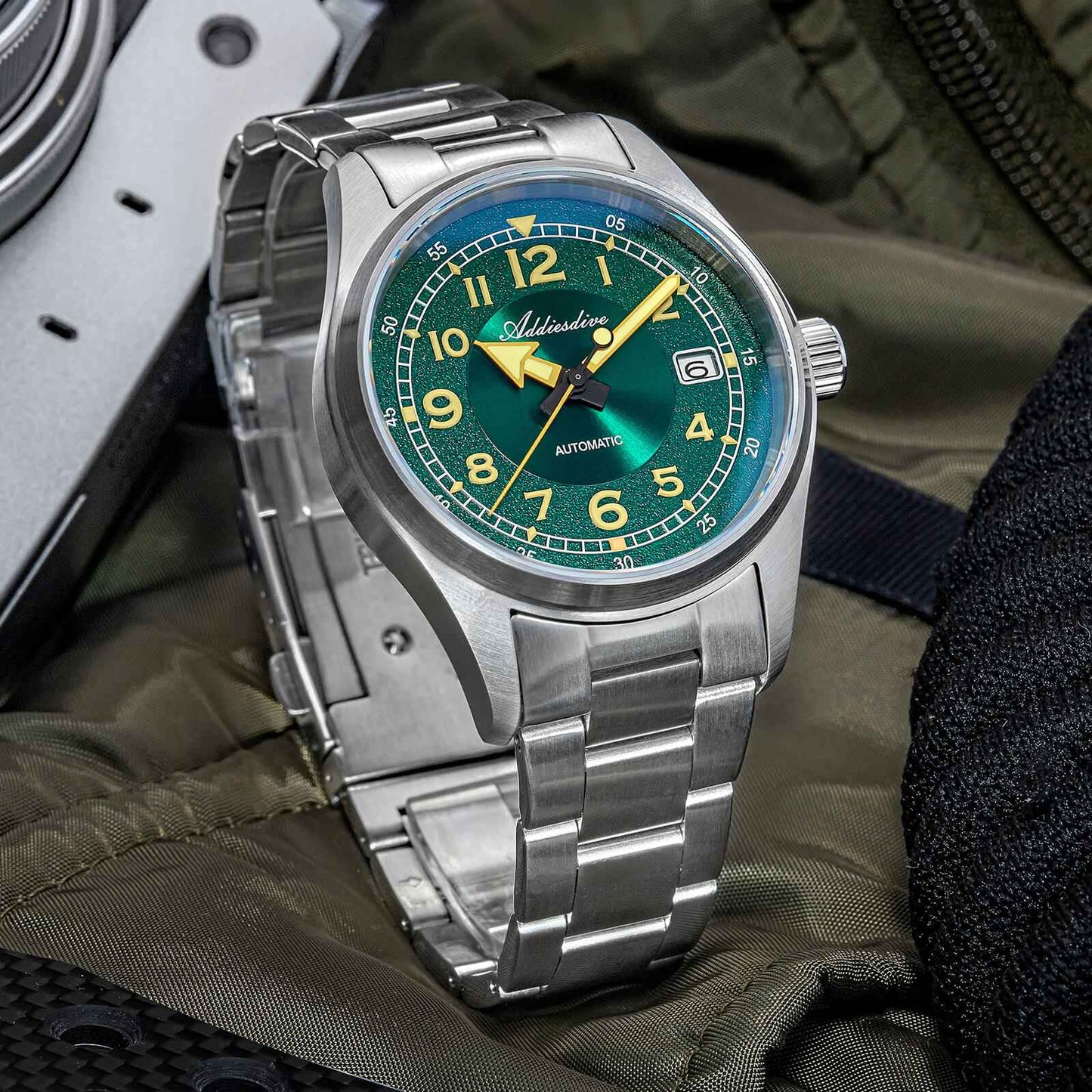 ADDIESDIVE Reloj Mecánico Retro Explore 39mm AD2055