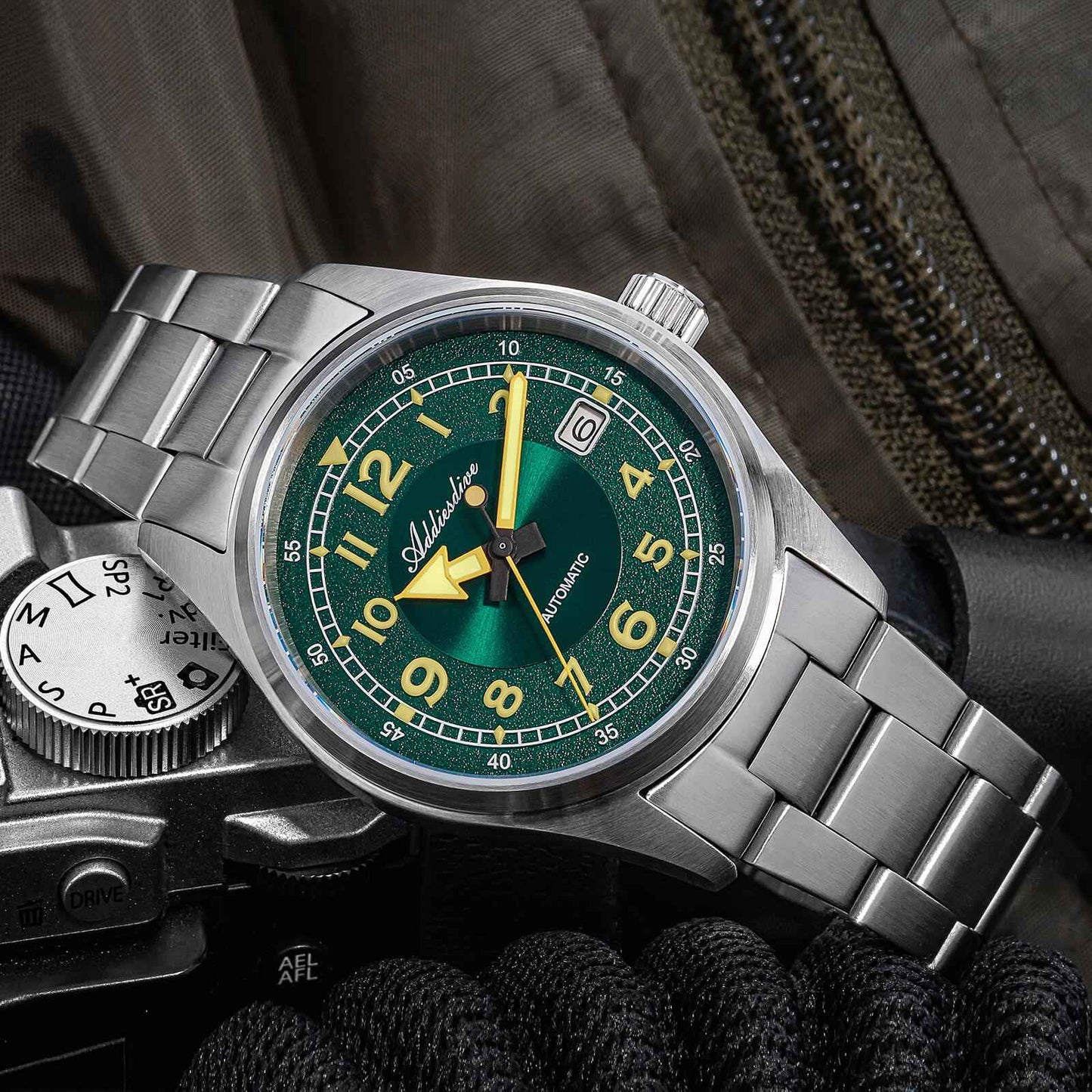 ADDIESDIVE Reloj Mecánico Retro Explore 39mm AD2055