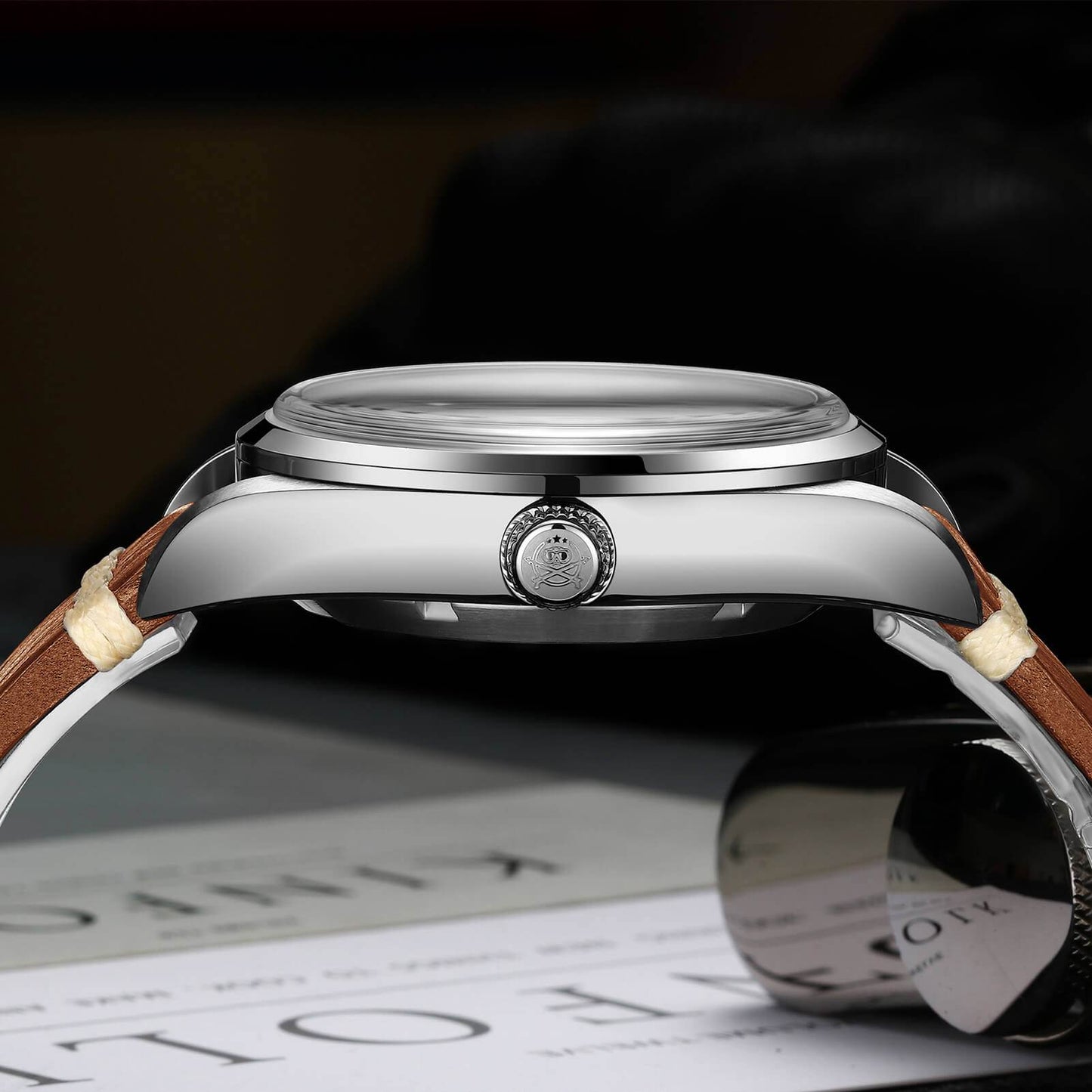 ADDIESDIVE Reloj automático 38mm 100M (AD2112-correa de piel )-watch-