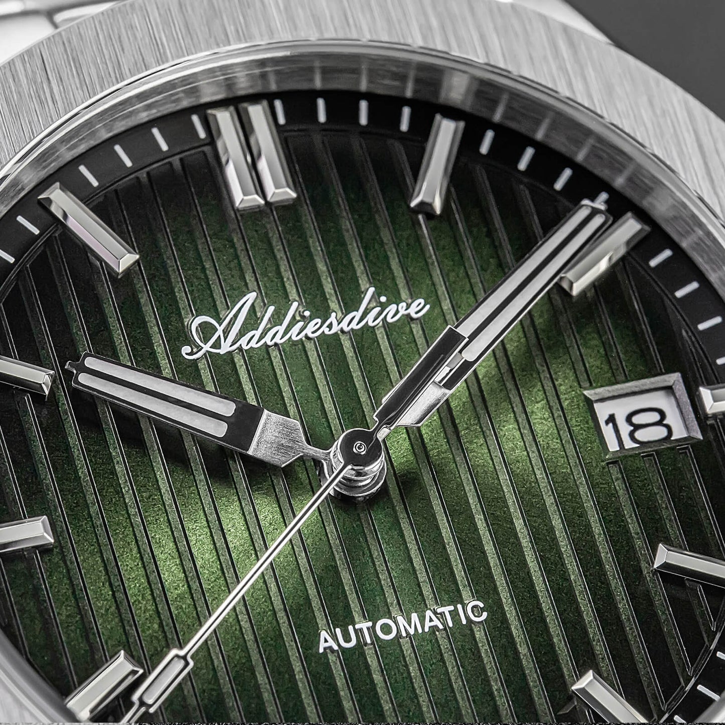 ADDIESDIVE Reloj automático NH35 de 38 mm AD2080-Negro-