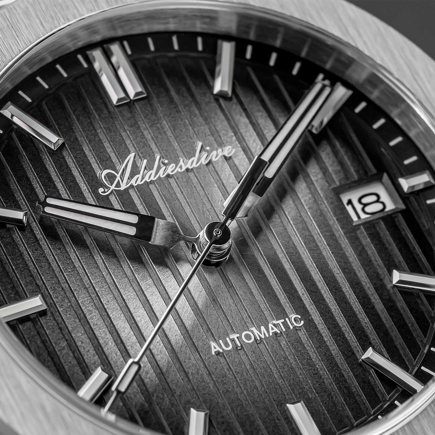 ADDIESDIVE Reloj automático NH35 de 38 mm AD2080-Negro-