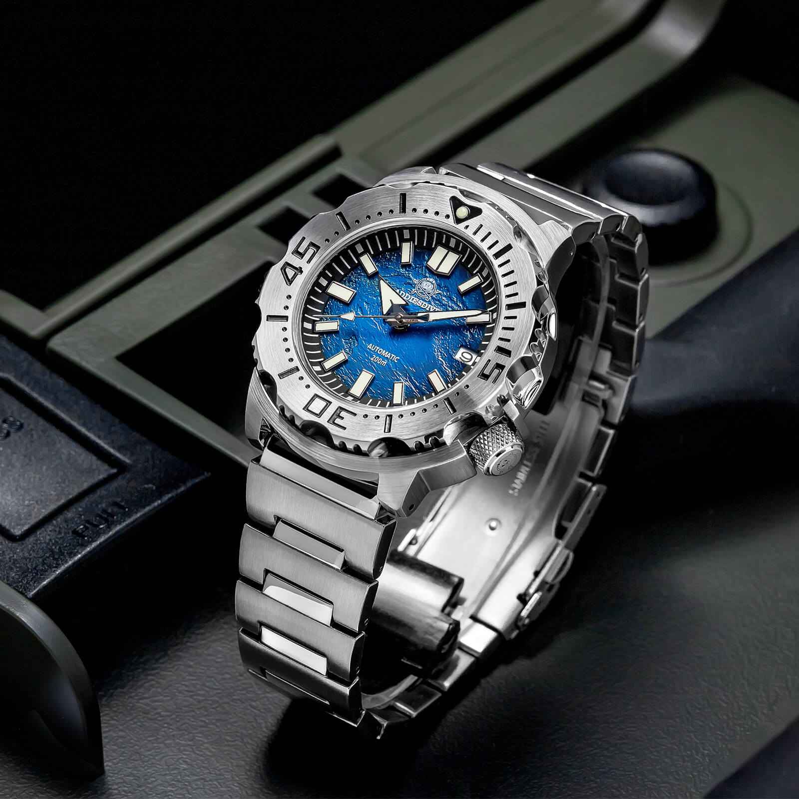 ADDIESDIVE Reloj de buceo OceanMonster AD2047