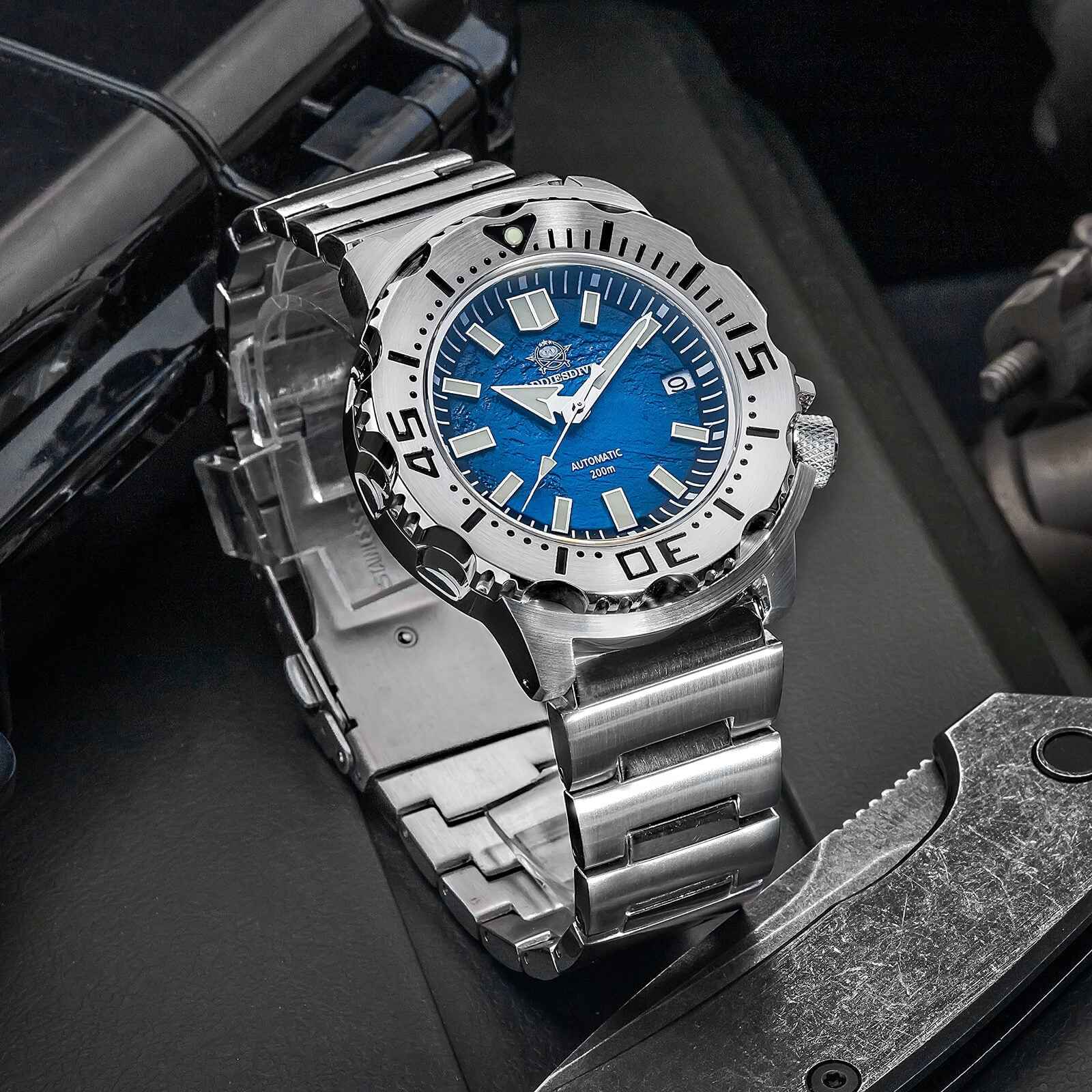 ADDIESDIVE Reloj de buceo OceanMonster AD2047