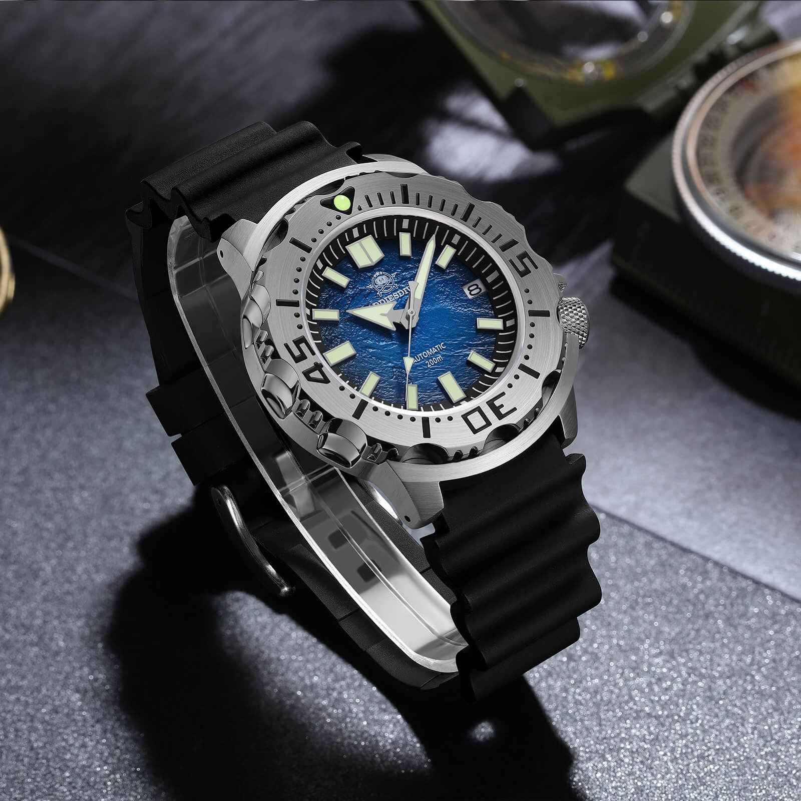 ADDIESDIVE Reloj de buceo OceanMonster AD2047