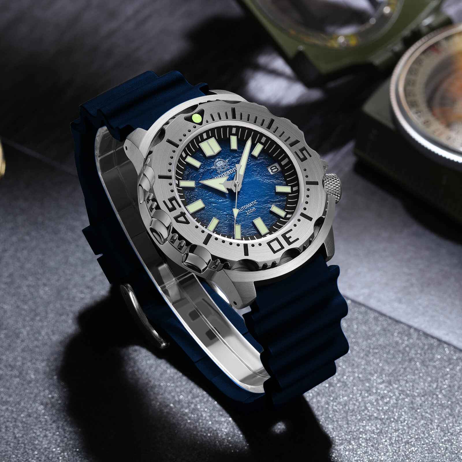 ADDIESDIVE Reloj de buceo OceanMonster AD2047