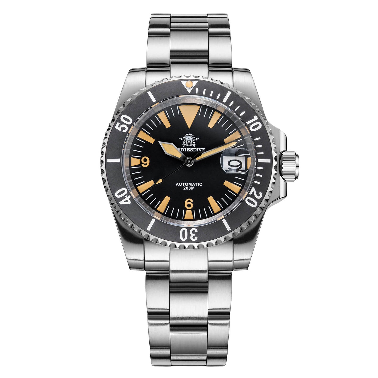 ADDIESDIVE Reloj de buceo Retro Sword Sub NH35 AD2064-Negro-