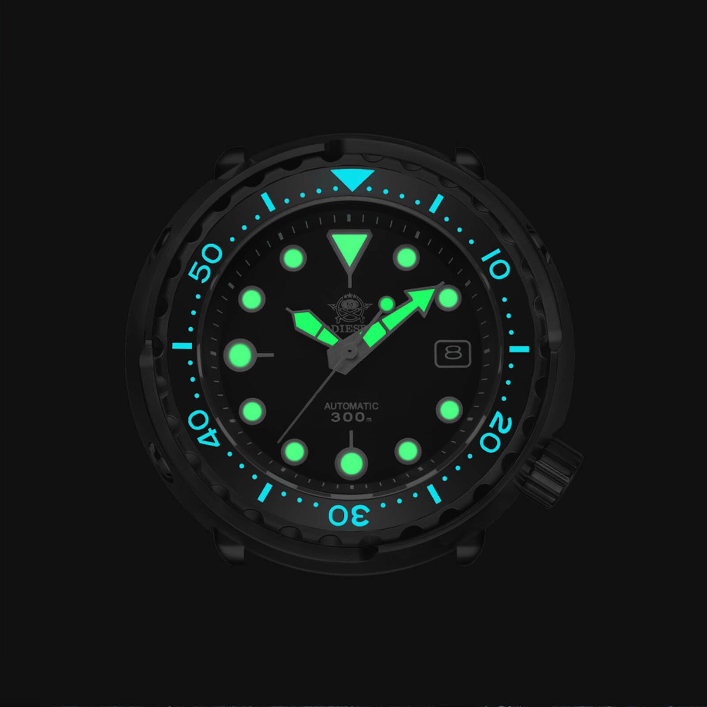 ADDIESDIVE Reloj de buceo automático Tuna Diver 300M ( MY-H5B)-divers watch-Logotipo ADDIESDIVE-