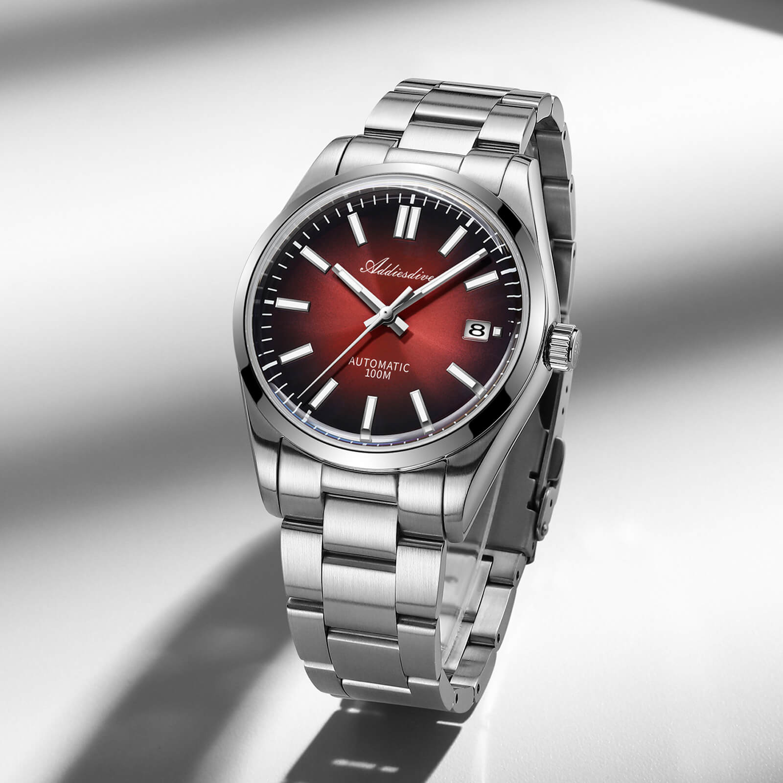 ADDIESDIVE Reloj de diseño original para hombre AD2071-Gris degradado-