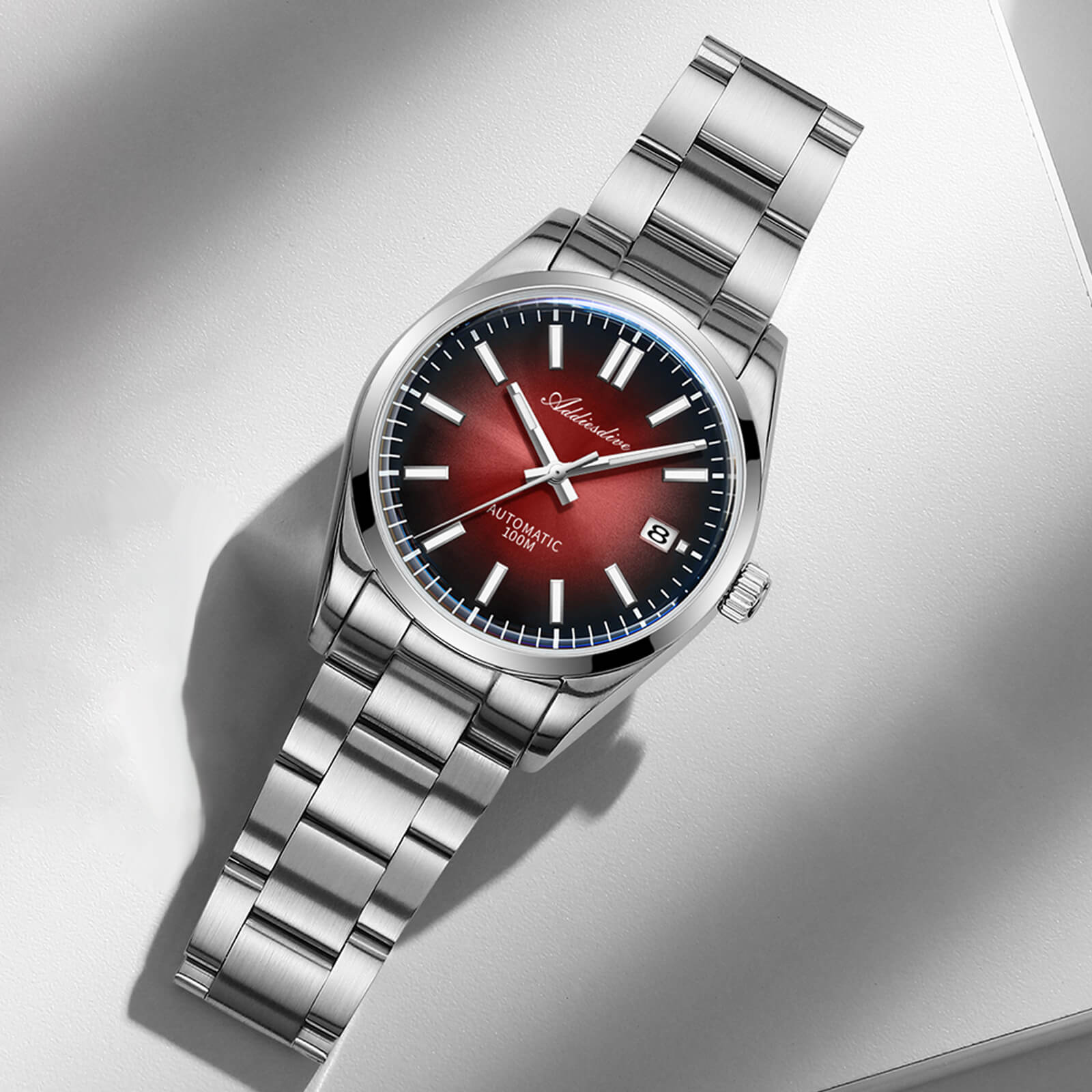 ADDIESDIVE Reloj de diseño original para hombre AD2071-Gris degradado-
