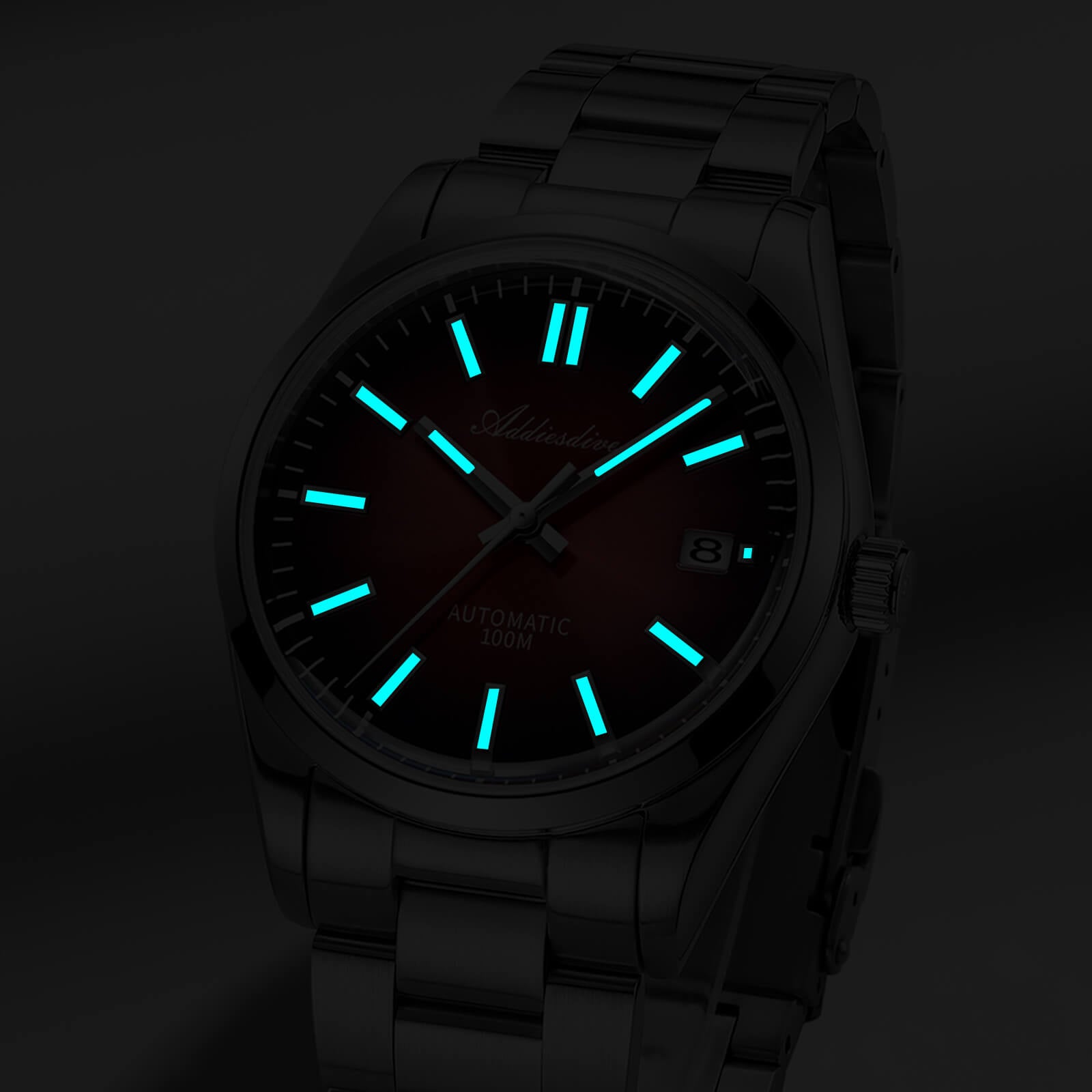 ADDIESDIVE Reloj de diseño original para hombre AD2071-Gris degradado-