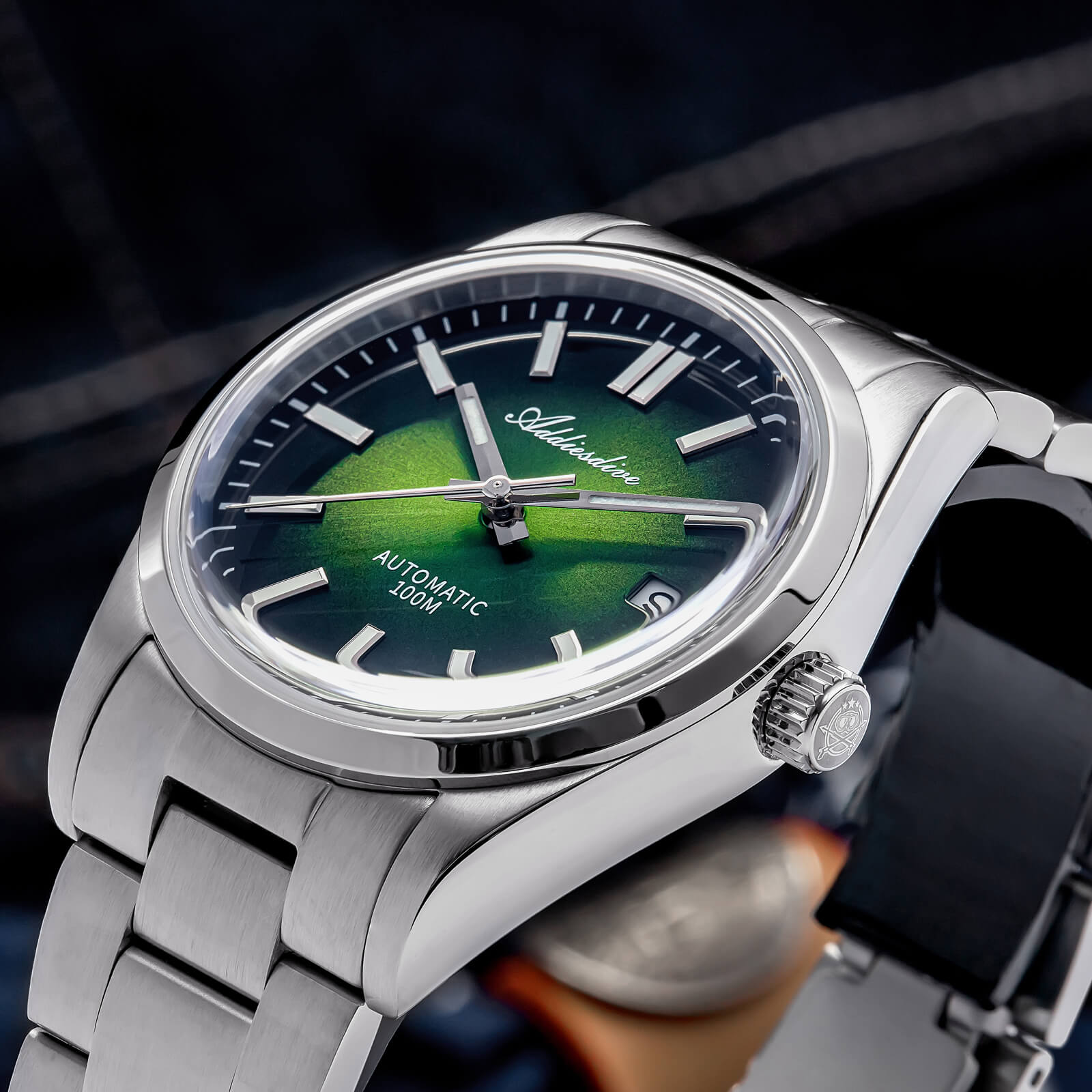 ADDIESDIVE Reloj de diseño original para hombre AD2071-Gris degradado-