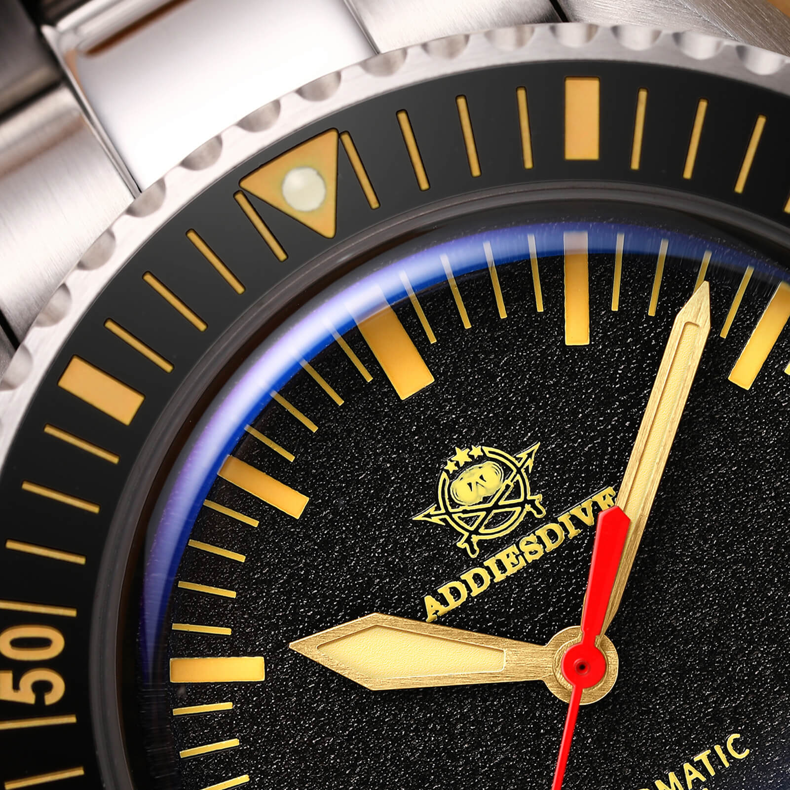 ADDIESDIVE® Scuba Vintage Reloj de buceo automático para hombre (AD2105)-correa de acero-