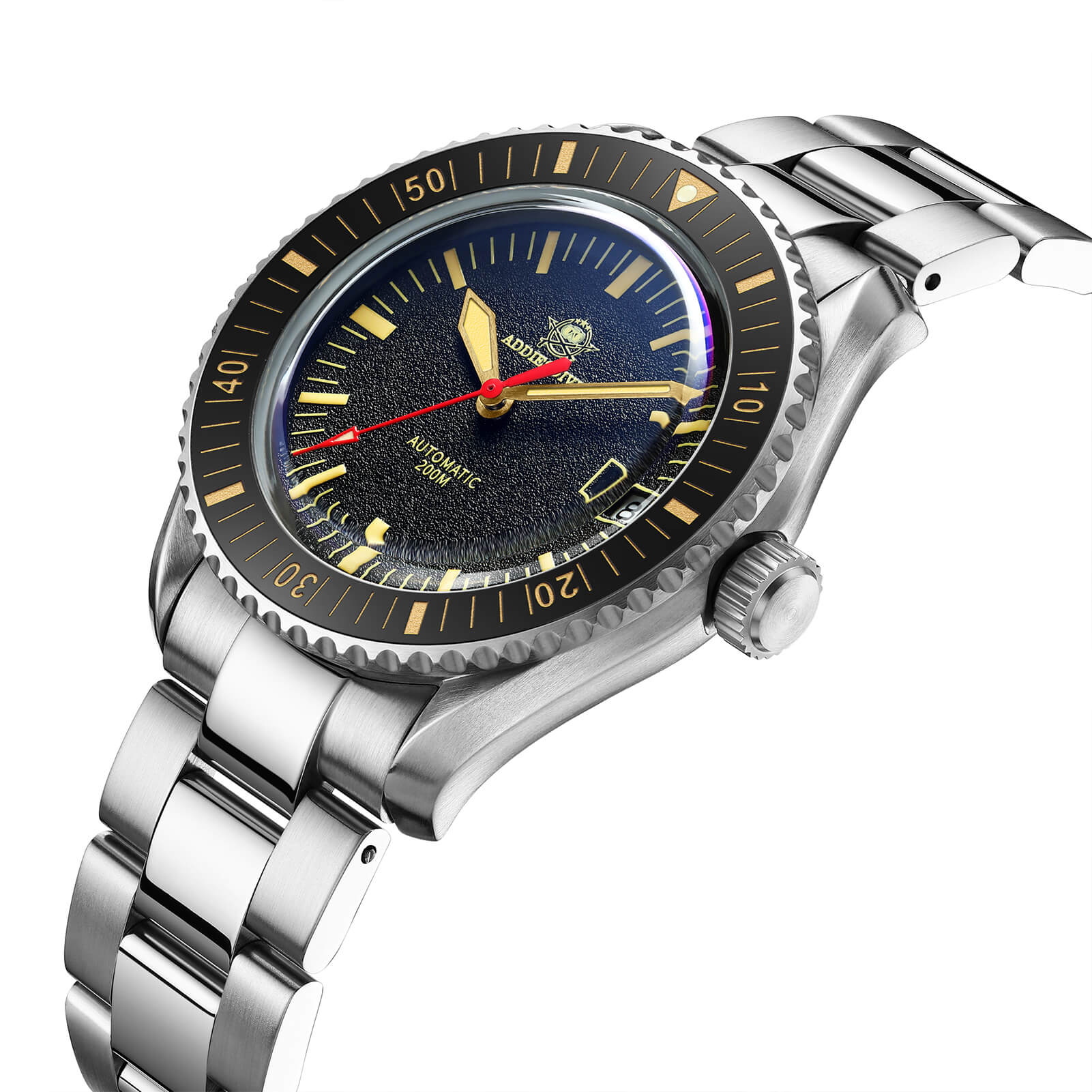 ADDIESDIVE® Scuba Vintage Reloj de buceo automático para hombre (AD2105)-correa de acero-