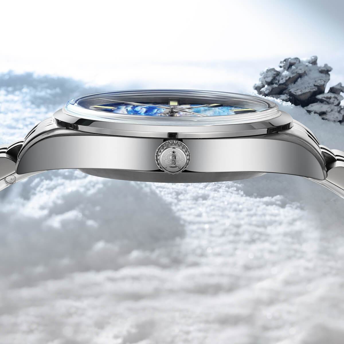 Addiesdive Reloj automático 39mm 3D Sea of Clouds Dial(AD2041)-