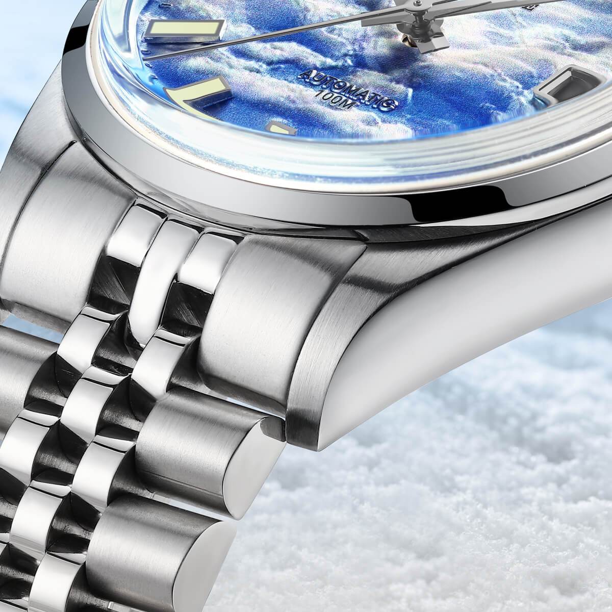 Addiesdive Reloj automático 39mm 3D Sea of Clouds Dial(AD2041)-