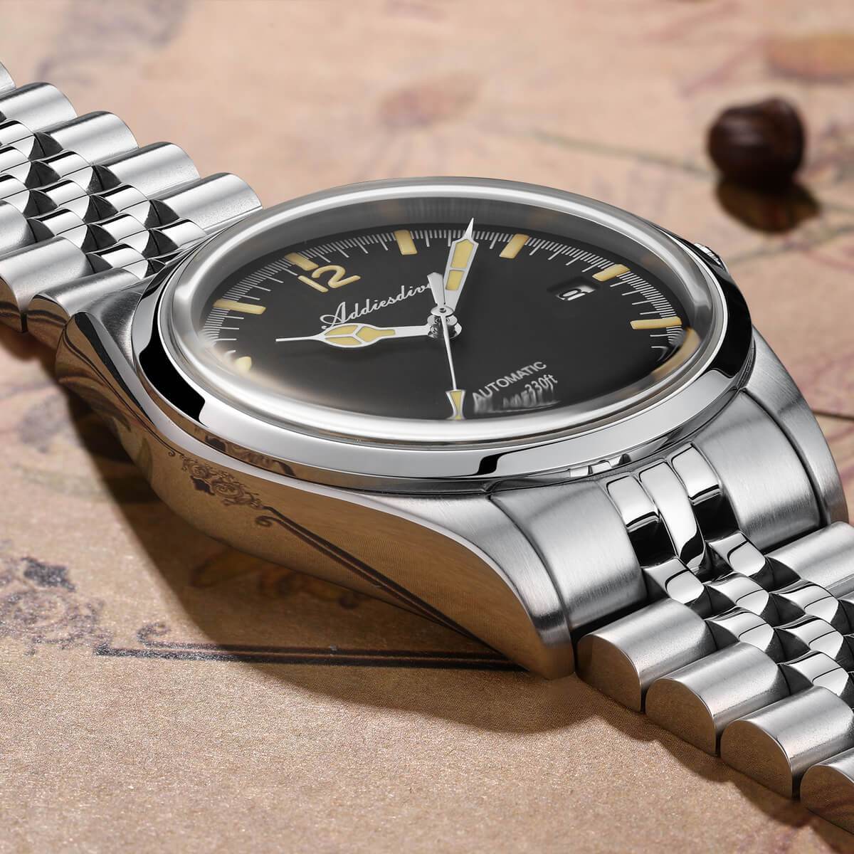 Addiesdive Reloj automático 39mm Diver's 100M NH35 (AD2038)-