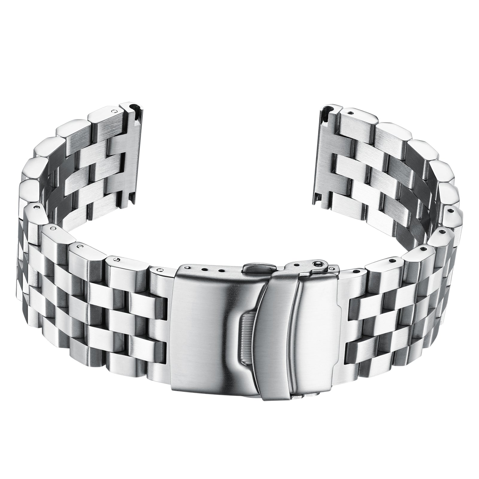 Correa de reloj de acero inoxidable para hombres 22mm,Adecuado para ADDIESDIVE MY-H5,MY-H6.-3 Filas-22mm-