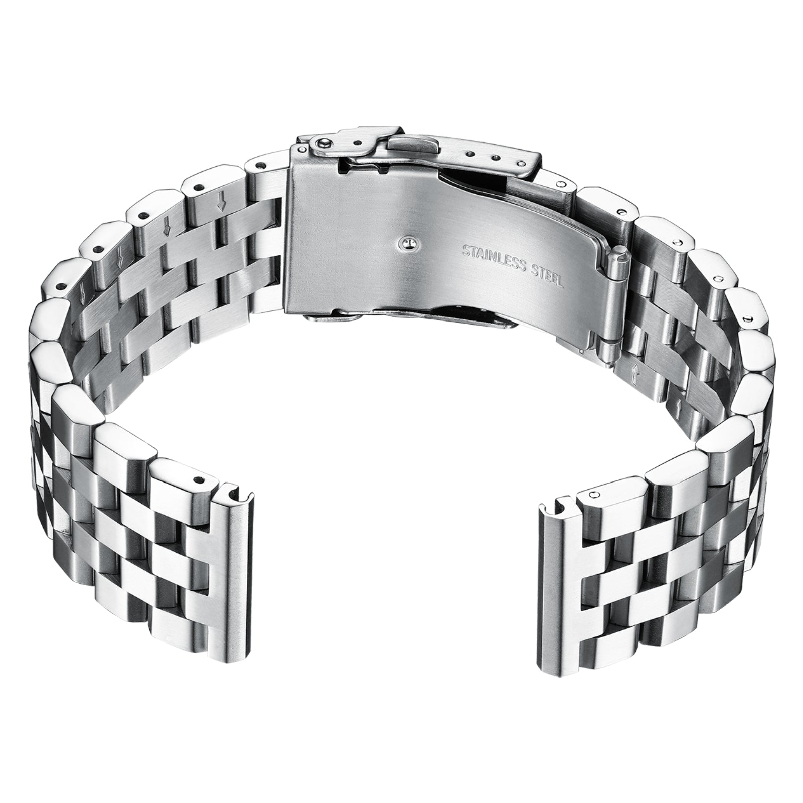 Correa de reloj de acero inoxidable para hombres 22mm,Adecuado para ADDIESDIVE MY-H5,MY-H6.-3 Filas-22mm-