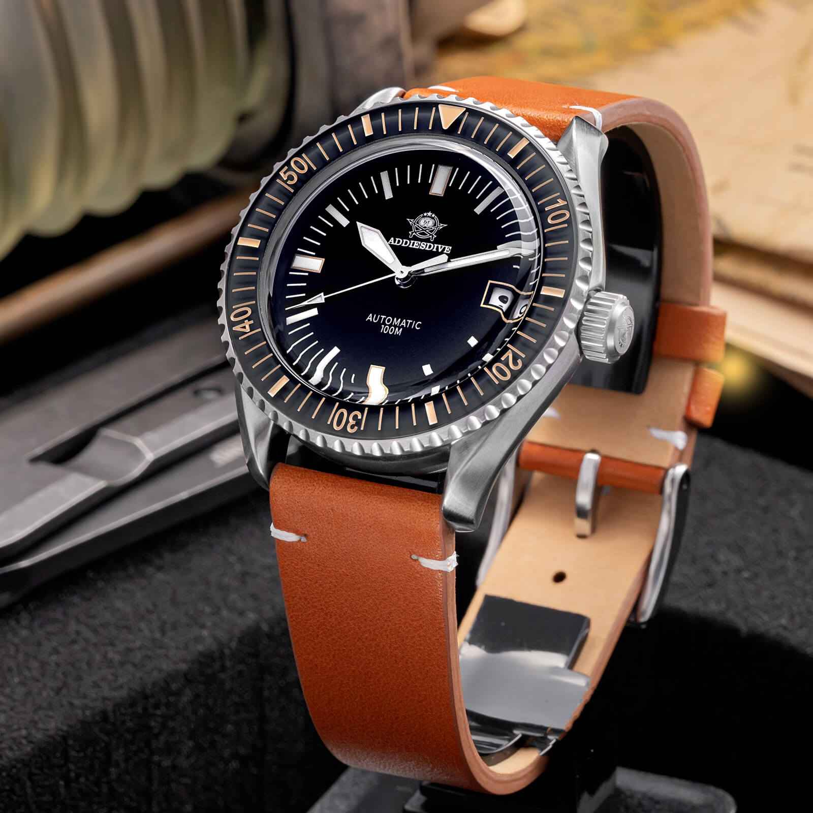 ★Especial Graduación★ADDIESDIVE Reloj de buceo automático Milsub AD2058