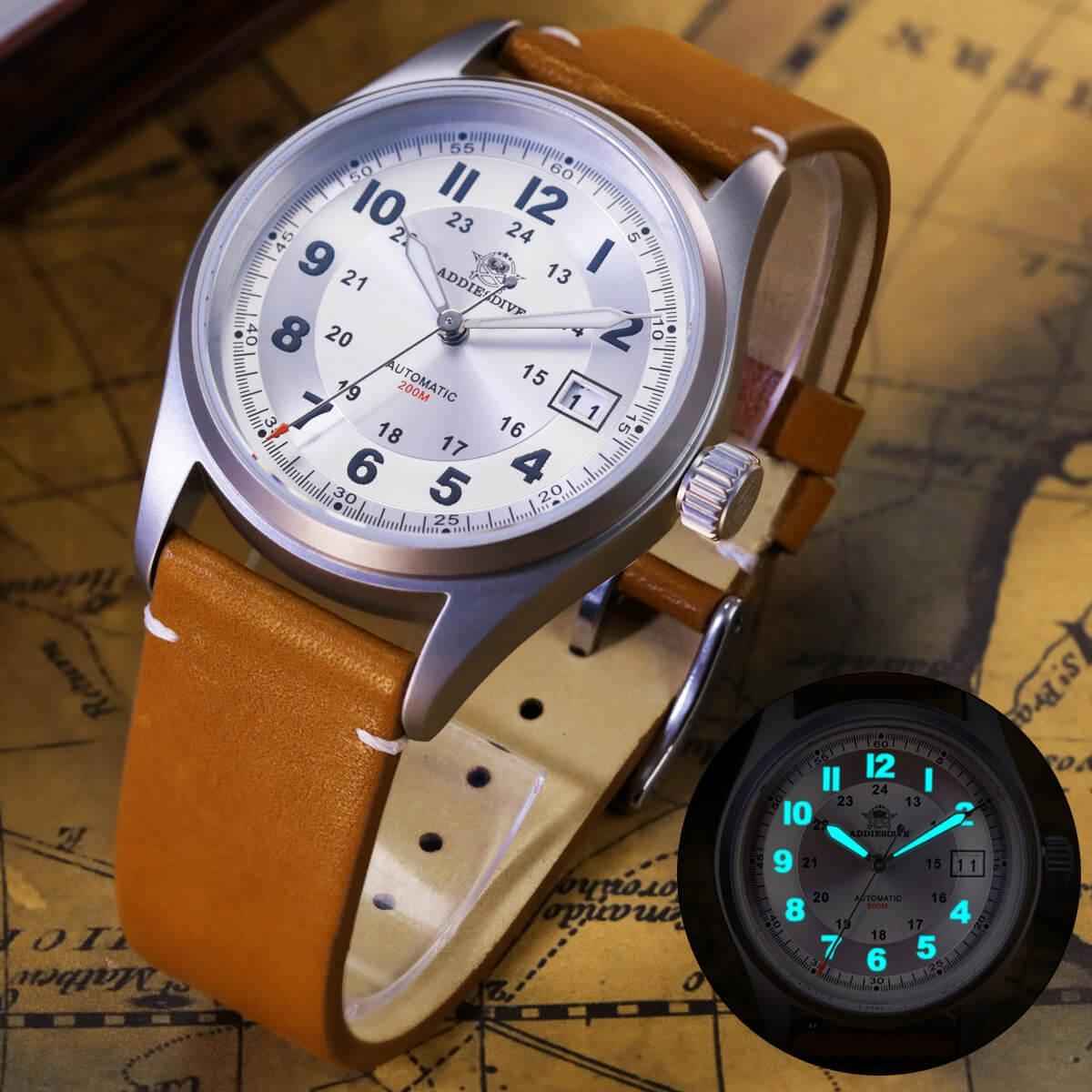 ★Oferta Semanal★ADDIESDIVE® Reloj automático elegante Diver 200M para hombre (AD2048)