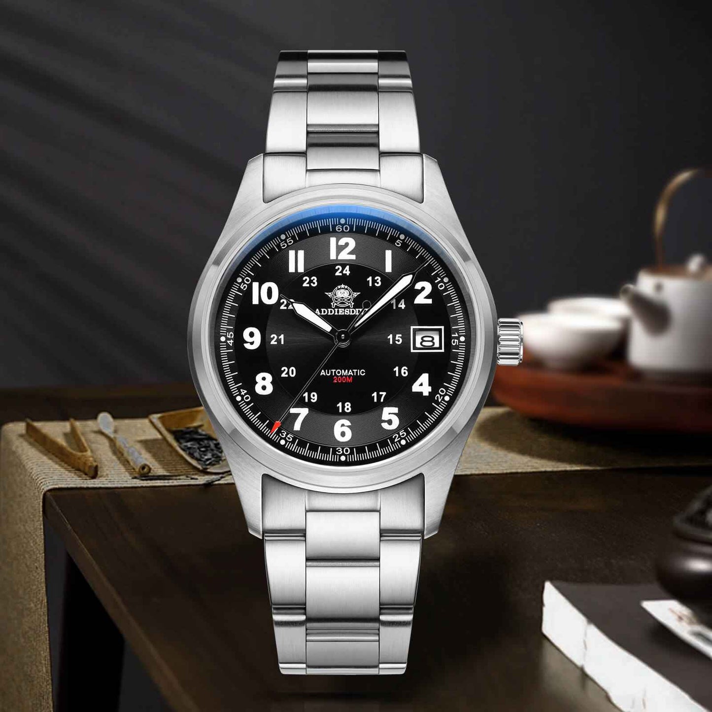 ★Oferta Semanal★ADDIESDIVE® Reloj automático elegante Diver 200M para hombre (AD2048)