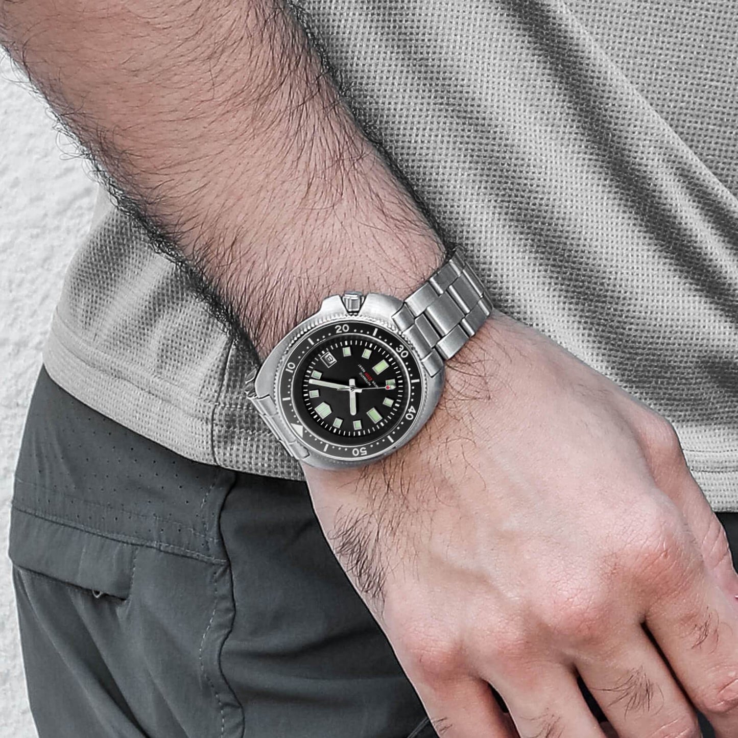 <Versión Estéril>ADDIESDIVE? Reloj de buceo automático Captain Willard 200M( MY-H8)-divers watch-Correa de acero-
