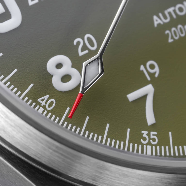 ADDIESDIVE Reloj automático Explore NH35 de 39 mm AD2070-Correa de acero-Negro-