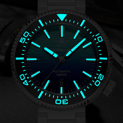 Addiesdive Reloj Buceo 46 mm AD2526 – Elegante Esfera Degradada, Automático Japonés 8215