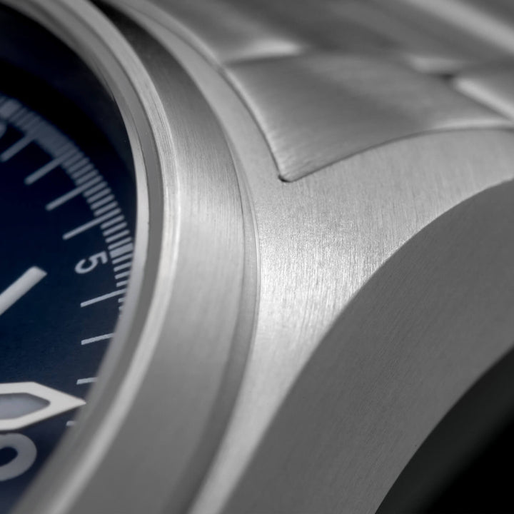 ADDIESDIVE Reloj automático Explore NH35 de 39 mm AD2070-Correa de acero-Negro-