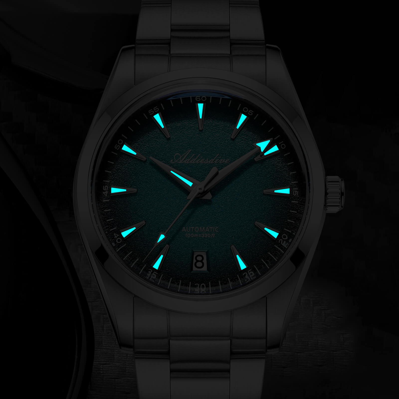 Addiesdive Reloj Automático para Hombre de 39 mm con NH35 – Modelo AD2094-Azul-