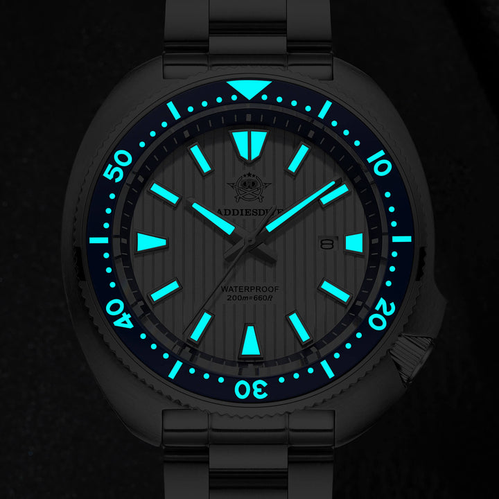 Reloj Hombre Addiesdive Turtle Quartz Diver AD2507 - Elegante Reloj de Buceo de Cuarzo - Addiesdiverelojes