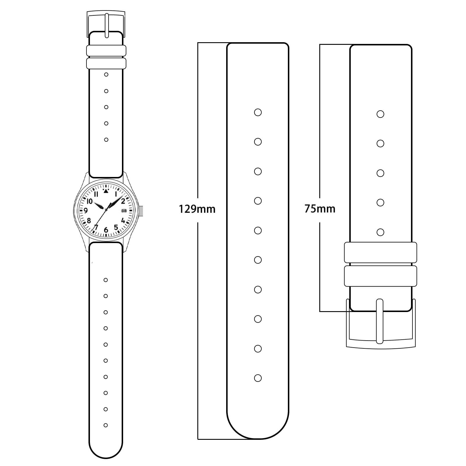 adjustable watch strap