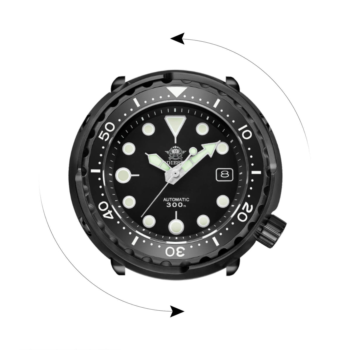 ADDIESDIVE Reloj de buceo automático Tuna Diver 300M ( MY-H5B)