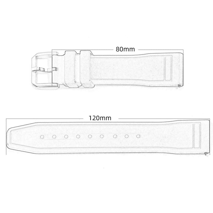 Correa Caucho Fluorado 20mm – Nueva versión 2025 - Addiesdiverelojes