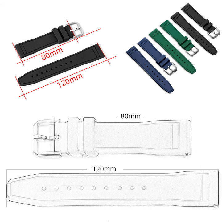 Correa Caucho Fluorado 20mm – Nueva versión 2025 - Addiesdiverelojes