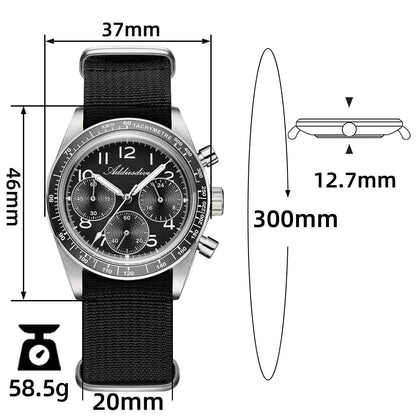 ★Nuevo Lanzamiento★ ADDIESDIVE AD2517 Reloj cronógrafo VK63 de 37 mm