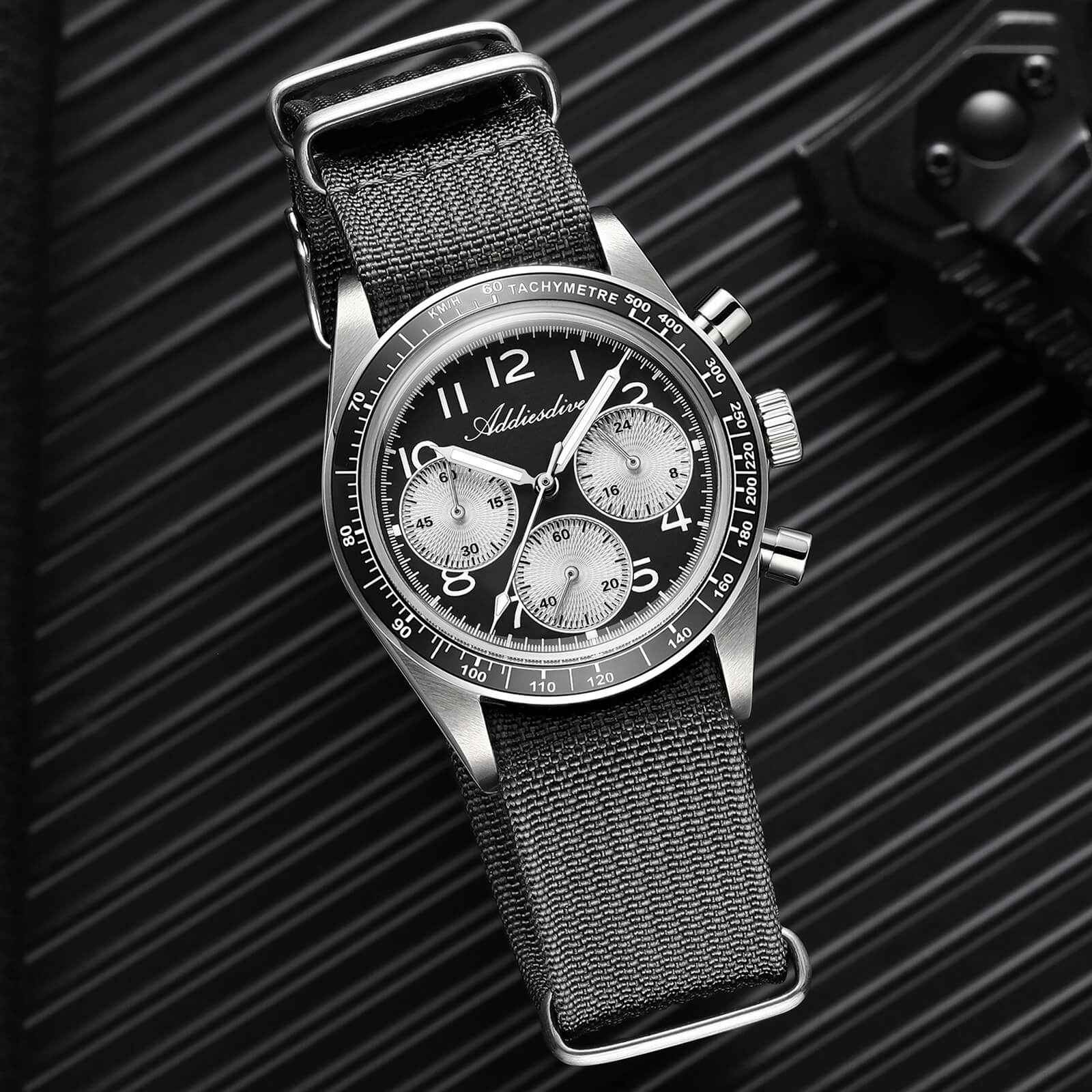 ★Nuevo Lanzamiento★ ADDIESDIVE AD2517 Reloj cronógrafo VK63 de 37 mm