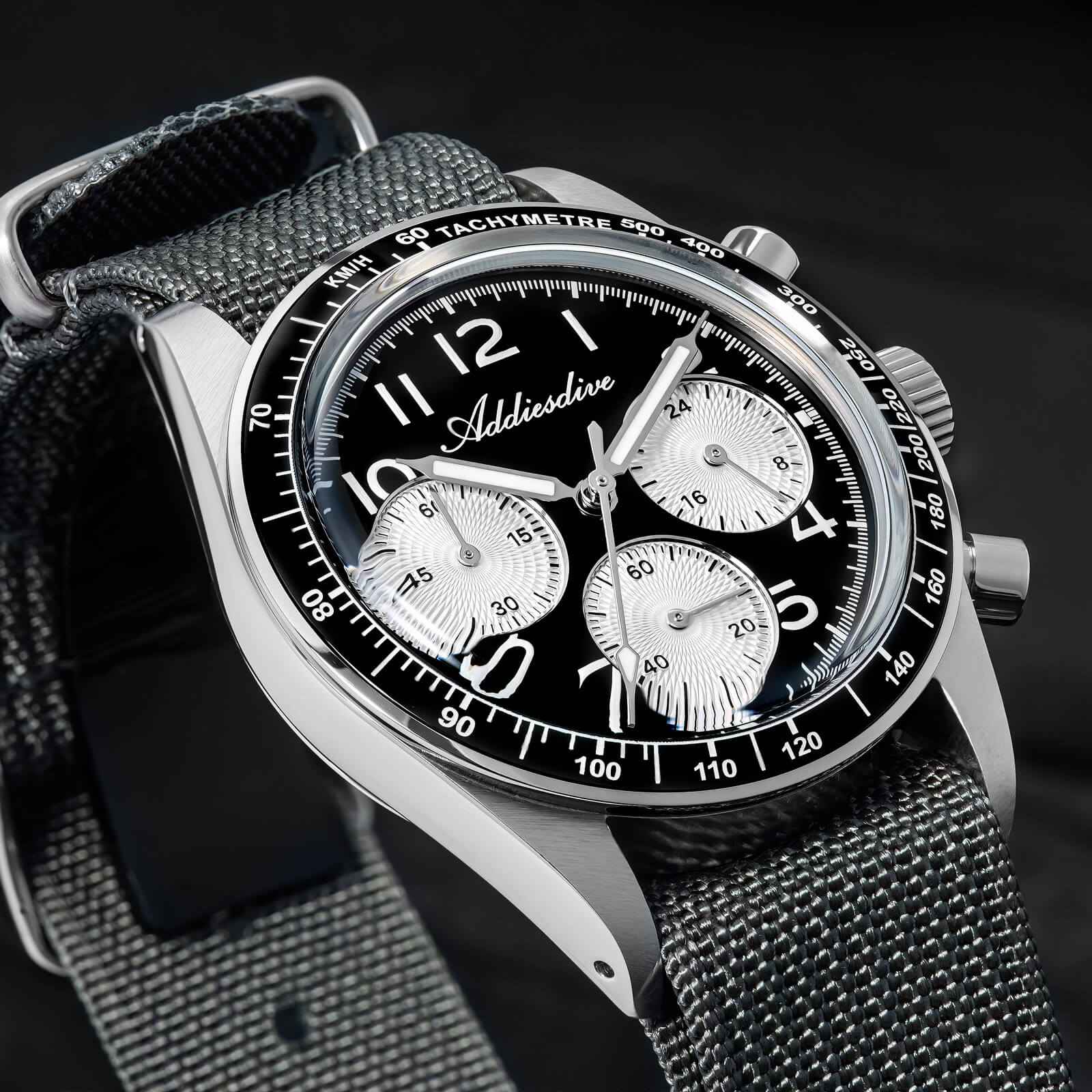 ★Nuevo Lanzamiento★ ADDIESDIVE AD2517 Reloj cronógrafo VK63 de 37 mm