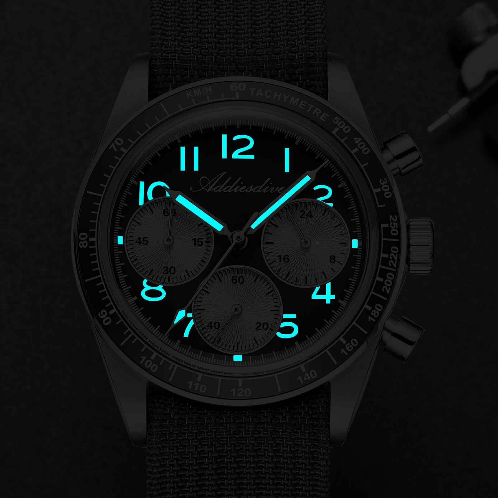 ★Nuevo Lanzamiento★ ADDIESDIVE AD2517 Reloj cronógrafo VK63 de 37 mm