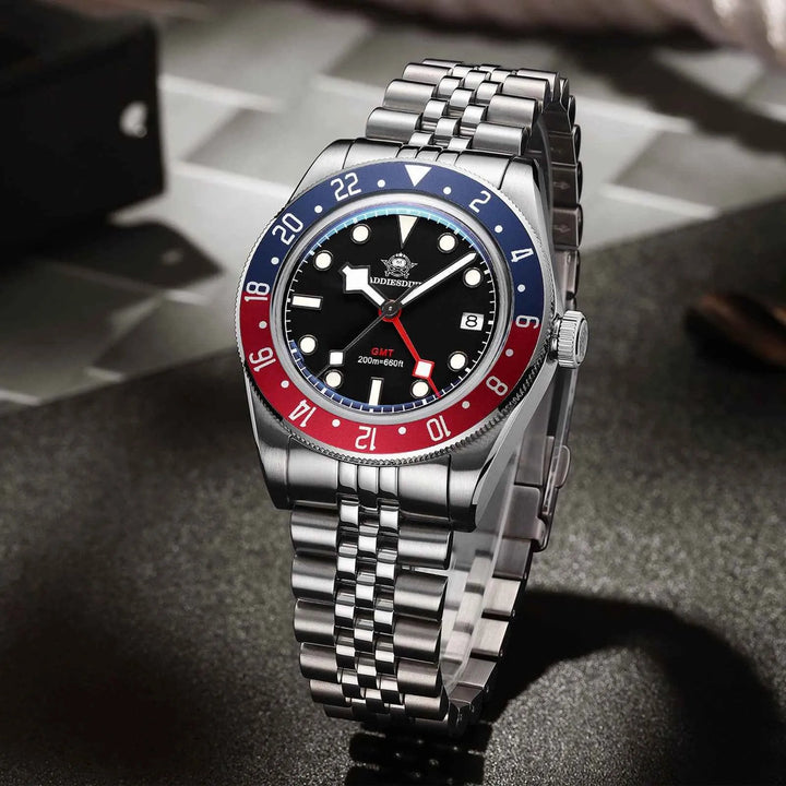 ADDIESDIVE Reloj de cuarzo 39mm BB58 GMT AD2044 - Addiesdiverelojes