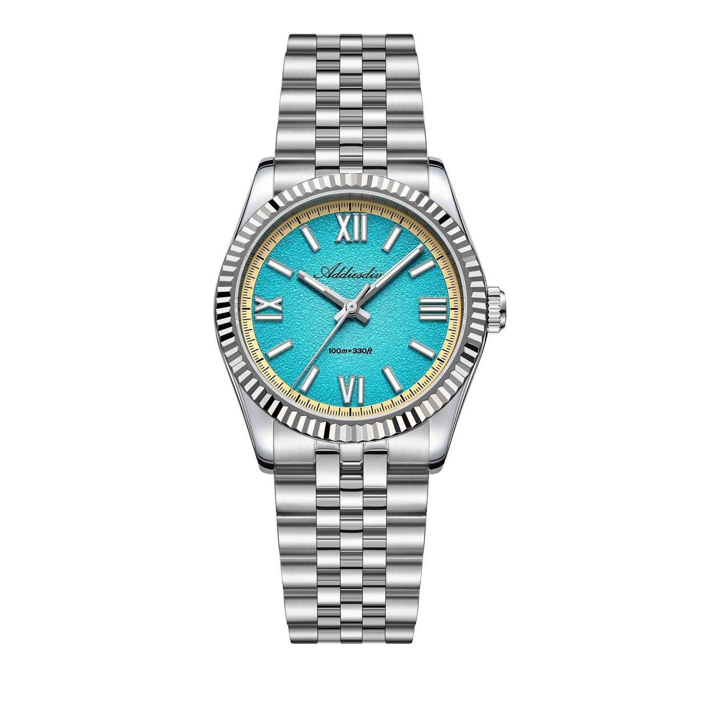 ADDIESDIVE AD2535 Reloj de Cuarzo VH31 de 36mm con Esfera de Colores de Verano y Cristal de Zafiro